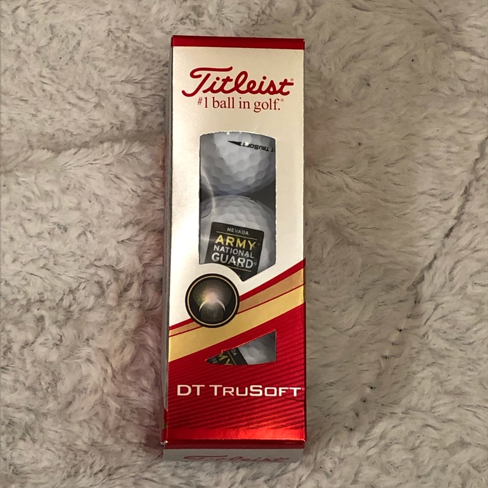 Titleist DT Trusoft Nevada Army National Guard Golf Balls 1 Sleeve 3 Ball Pack - Picture 2 of 5